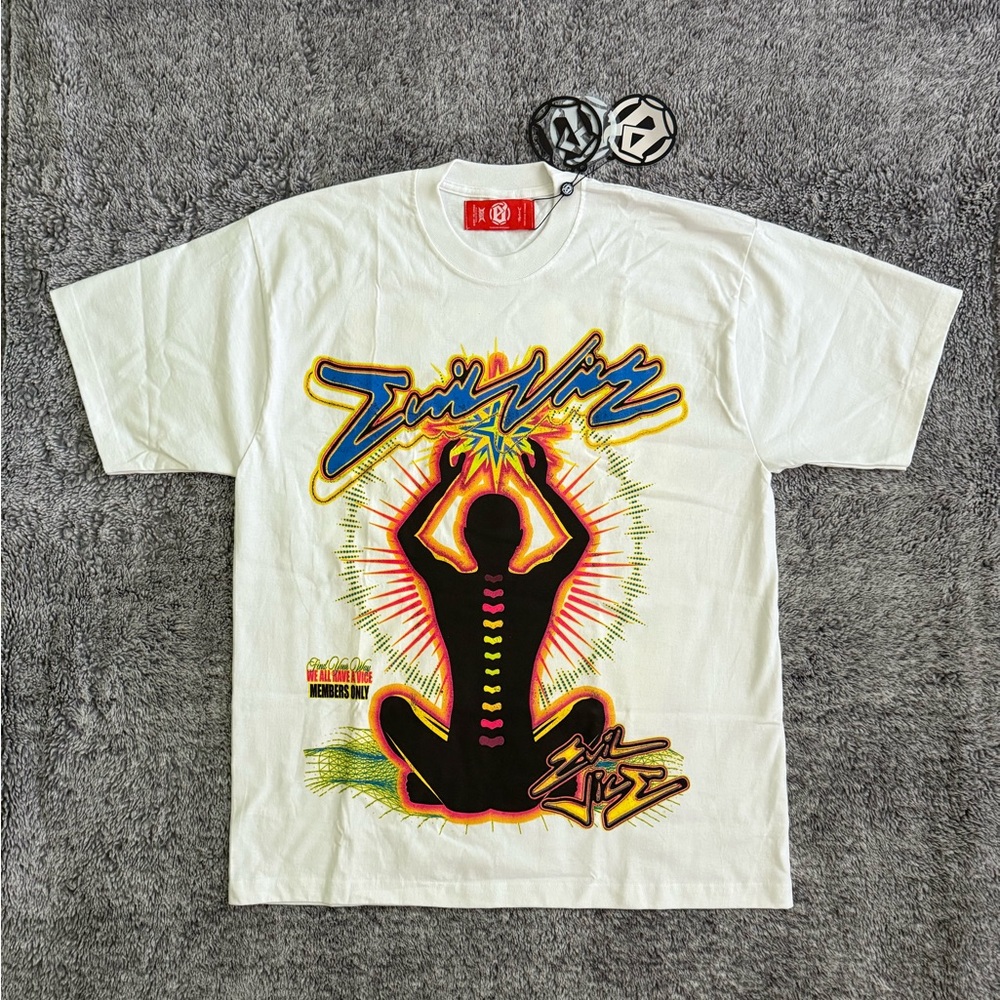 Men’s Evil Vice Tee, Red Tag, Heavyweight, Size XL, NIB